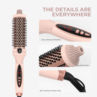 3-in-1 Pro Negative Ion Two PTC Heaters Thermal Brush
