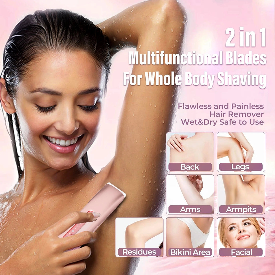 2-in-1 Painless Bikini Hair Trimmer