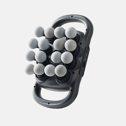 Adjustable Deep Tissue Massage Gun with 12 Heads, 30 Speeds & Red Light Therapy