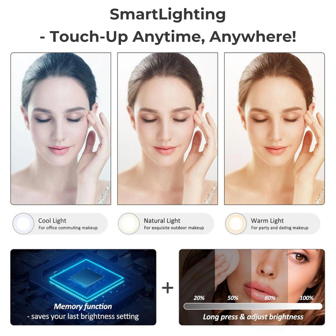 3-in-1 LED Vanity Makeup Bag with Mirror